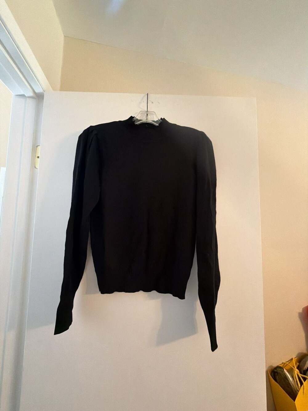 Just Madison Black Mock Neck Long Sleeve Sweater Size M